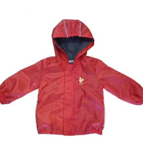 Campera Impermeable color rojo